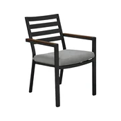 HOMFUL Vrtni stol z blazino 11D12Q