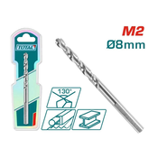 TOTAL HSS M2 brušena burgija, 8mm
