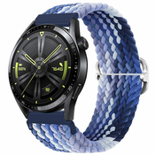 BStrap Elastic Nylon pašček za Garmin Venu 2 Plus, blueberry