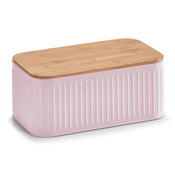 Zeller Kutija za kruh s poklopcem od bambusa, roza, 30x18x13 cm