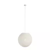 Pendantna svetilka v podeželskem slogu bela krogla 60 cm - Corda