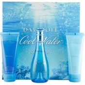 Davidoff Cool Water Woman Great Gift Set eau de toilette 100 ml body lotion 75 ml Cool Water and Cool Water Cleansing Gel