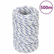 Vidaxl Vrv za čoln bela 2 mm 500 m polipropilen