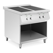 Indukcijsko kuhalo - 17 000 W - 4 površine za kuhanje - 260 °C - Prostor za pohranu - Royal Catering
