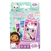 shumee Igre s kartami Cartamundi Shuffe Gabis Cat House 4 v 1