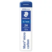 Grafitna mina, 2H, 0,7 mm, STAEDTLER Mars Micro Carbon250, 12 kosov