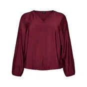 Zizzi Bluza Erica vinsko rdeča