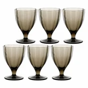 slomart Set 6 kozarcev Amami - siv, 300 ml