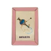 Yvonne Servirni krožnik Zodiac 16,5x12cm/Aquarius-Vodnar/porcelan, (5000255232)