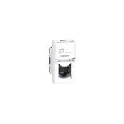 Legrand 76551 - Vtičnica MOSAIC 1xRJ45 razred 5E UTP 1M bela