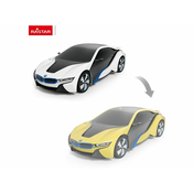 Rastar avto, ki spreminja barvo R/C 1:24 BMW i8-UV, bel/rumen