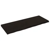 Vidaxl Mizna plošča rjav 160x60x(2-6)cm obdelana trdna hrastovina