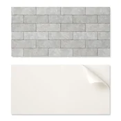 shumee Komplet vinilnih talnih ploščic v 3D vzorcu opeke 6x60x30 cm