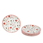Sigma Novogodišnji porcelan set za kolace 15cm 6/1 (BOŽ.ZV) JH-C15-NY