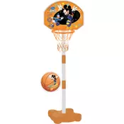 Mondo 18085 Basketbalový kôš Mickey s nastaviteľným stojanom a 31 cm loptou, výška tyče 165 cm od 5 leta