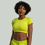 GymBeam Ženski crop top Essential Chartreuse - STRIX