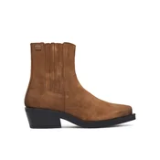 Tommy Jeans Škornji Tjw Suede Cowboy Boots EN0EN03142 Rjava