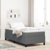VIDAXL Box Spring Krevet Svjetlosiva 90x200 cm Kord