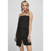 Womens short bandeau dress made of viscose black