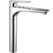 KFA Armatura 5022-712-00 - Pipa za umivalnik + odtok TANZANIT 28,4 cm sijajni krom