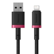 USB u lightning punjacki i podatkovni kabel Baseus Dura Series - 60W, 480Mbps - 2 m - crveno/crni