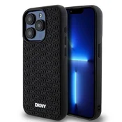 DKNY DKNY 3D gumijast ponavljajoči se vzorec - Ohišje za iPhone 15 Pro Max (črno)