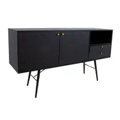 Homestar Omara LUXEMBOURG 150x40x80 cm črna