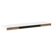 Vidaxl Stenska polica bela 80x23,5x3,8 cm MDF