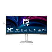 Philips 5000 series 34B2U5600C/00 računalniški monitor 86,4 cm (34) 3440 x 1440 slikovnih pik Dual QHD LCD Siva