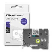 Qoltec trak za BROTHER TZe-231 | 12 mm x 8 m | Belo/črno tiskanje