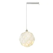 BISERNA STEKLENA DEKORACIJA 15 cm 20 LED DIOD MA705233