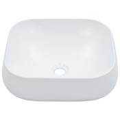 MAISON CHIC Umivalnik - Kopalna umivalnik - Lavabo 44,5x39,5x14,5 cm keramičen bel, (21684894)