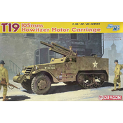 Vojni komplet modela 6496 - T19 105 mm MOTORNA KOLICA HABICA (PAMETNI KOMPLET) (1:35)