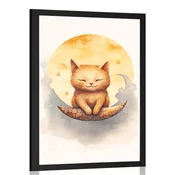 Plakat zasanjana mačka - 30x45 no frame