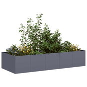 vidaXL Sadilnik antracit 200x80x40 cm Jeklo