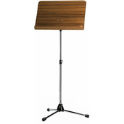 Konig & Meyer 118/1 Orchestra Music Stand Chrome - Walnut Wooden Desk