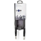 NEDIS COTH23020GY15 Stereo audio kabl, 6.35 mm Muski na 6.35 mm Muski, Nickel Plated, 1.50 m, Okrugli, PVC