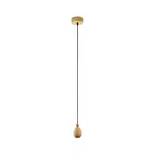 Eglo 32543 - Luster na sajli YORTH 1xE27/60W/230V hrast