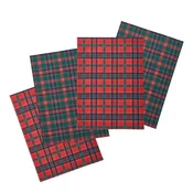 Bombažne kuhinjske krpe v kompletu 4 ks z božičnim motivom 70x50 cm Christmas Tartan Check – Catherine Lansfield