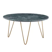Livetastic Klubska Miza Marble, Marmor, Zelena
