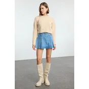 Trendyol Stone Special Yarn Knitwear Sweater