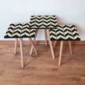 Hanah Home Set klub stočića 3Shp60, 3 komada, Tamnoplava