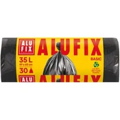 Vreče za smeti 35 l/30 kosov, Economy, 8 mic., 49 x 60 cm, črne, HDPE