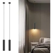 2x Klighten Viseča svetilka GU10 5 W 470 lm 3000 K črna