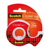 Scotch kristalno prozoren lepilni trak, 19 mm x 7,5 m, 1 rola v razpršilniku
