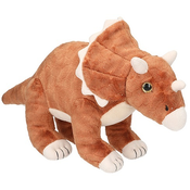 Plišasti dinozaver Dino World, Rjava, Triceratops, 36 cm