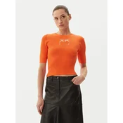 PINKO Pulover Tritone 102017 A1KW Oranžna Slim Fit