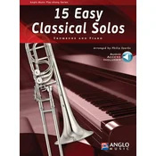 Anglo Music Press 15 Easy Classical Solos Trombone and Piano Note