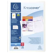 MAPA ULOŽNA VARENA A4 S 10 FASCIKLI U PLUS DŽEP KREACOVER EXACOMPTA 58109E bela