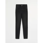 Sinsay - High waist skinny farmerke - crno